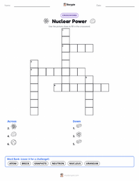 Nuclear Power printable worksheet preview