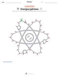 Podgląd drukowalnego arkusza ćwiczeń Energia jądrowa