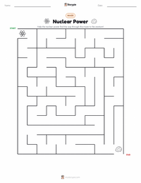 Nuclear Power printable worksheet preview
