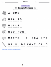 Anteprima della scheda stampabile di Energia Nucleare