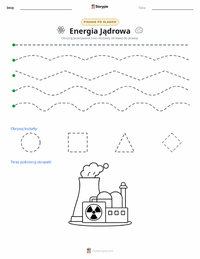 Podgląd drukowalnego arkusza ćwiczeń Energia jądrowa