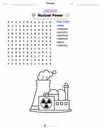 Nuclear Power printable worksheet preview
