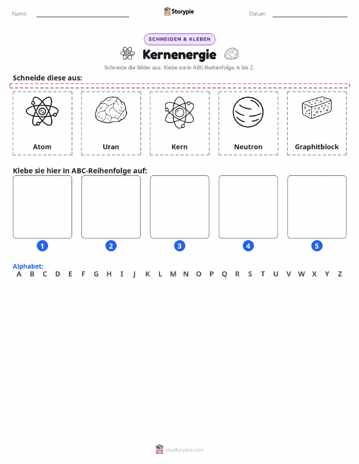 Schneiden & Einfügen Alphabet