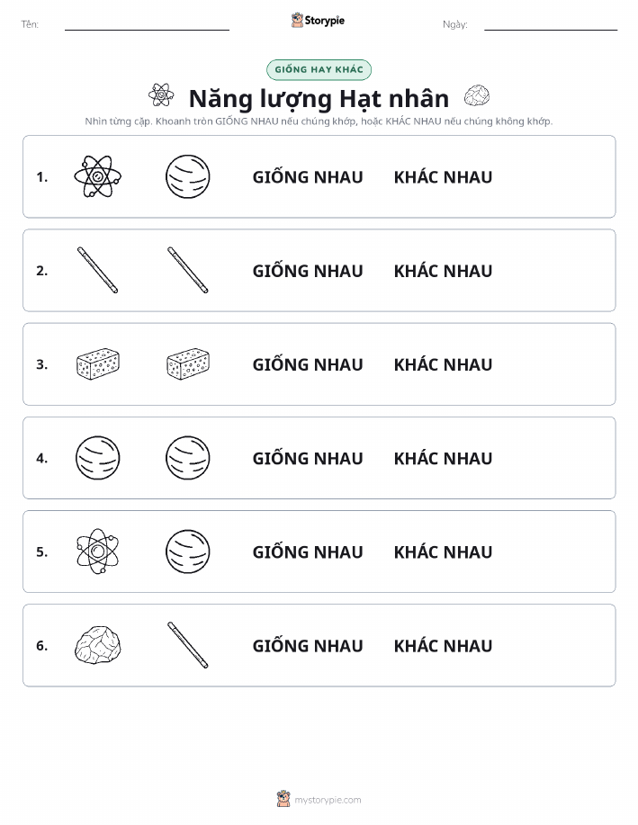 Giống Hay Khác