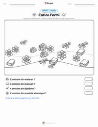 Aperçu de la feuille de travail imprimable Enrico Fermi