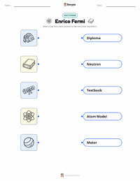 Enrico Fermi printable worksheet for kids