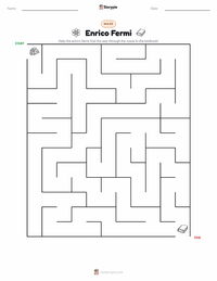 Enrico Fermi printable worksheet preview