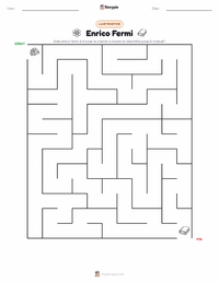 Aperçu de la feuille de travail imprimable Enrico Fermi