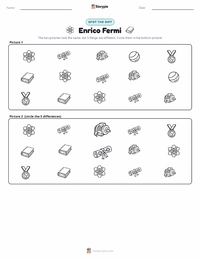 Enrico Fermi printable worksheet preview