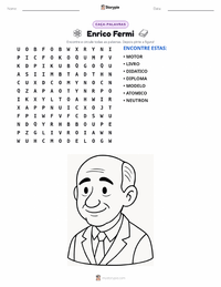 Prévia da folha de atividades imprimível Enrico Fermi