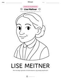 Podgląd drukowalnego arkusza ćwiczeń Lise Meitner