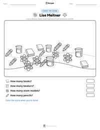 Lise Meitner printable worksheet preview