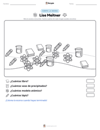 Vista previa de la hoja de trabajo imprimible de Lise Meitner