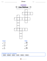 Lise Meitner printable worksheet preview