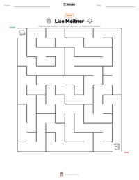Lise Meitner printable worksheet preview