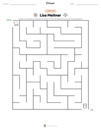 Vista previa de la hoja de trabajo imprimible de Lise Meitner