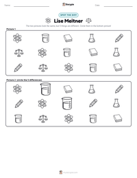 Lise Meitner printable worksheet preview