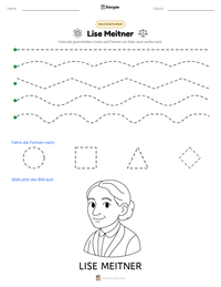 Lise Meitner druckbare Arbeitsblatt Vorschau