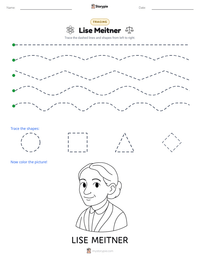 Lise Meitner printable worksheet preview