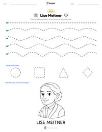Aperçu de la feuille de travail imprimable Lise Meitner