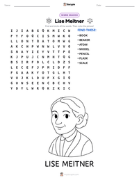 Lise Meitner printable worksheet preview