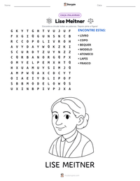 Prévia da folha de atividades imprimível Lise Meitner