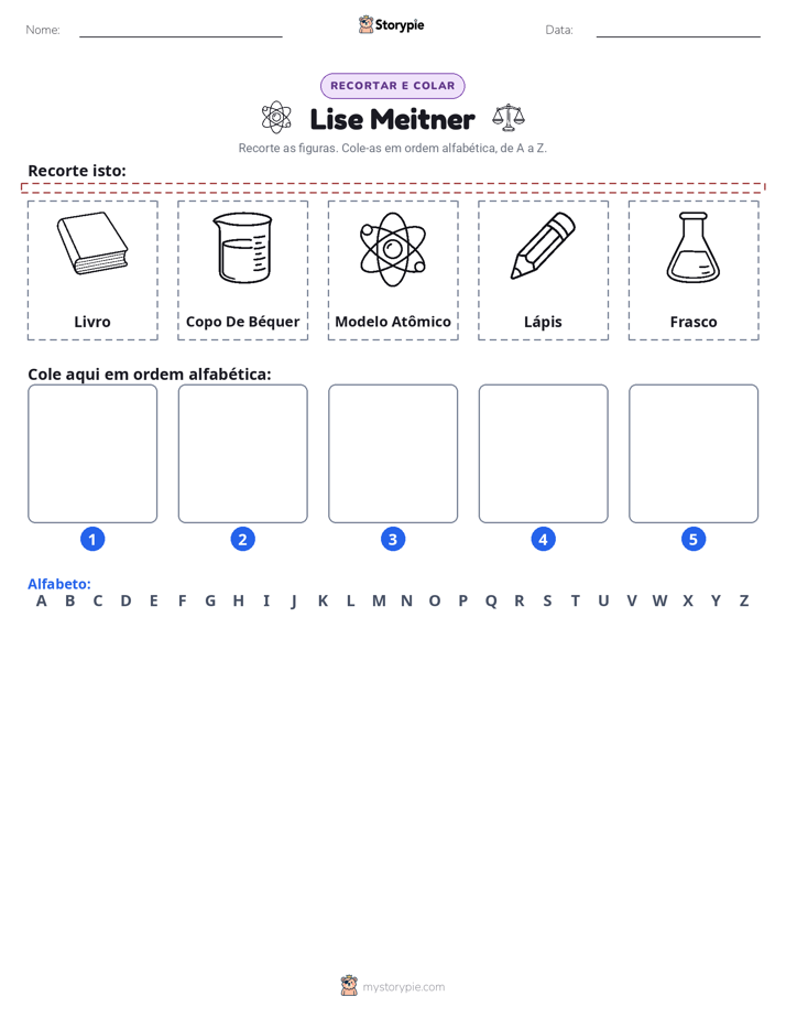 Recortar & Colar Alfabeto