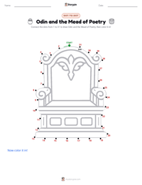 Odin and the Mead of Poetry printable worksheet preview