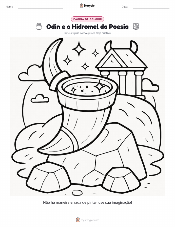 Página para colorir