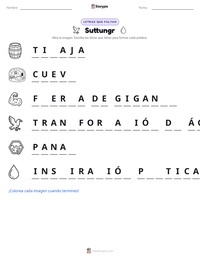 Vista previa de la hoja de trabajo imprimible de Suttungr