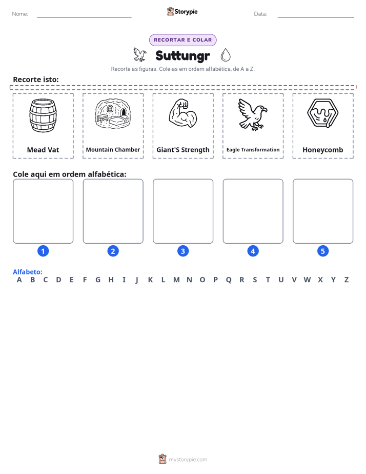 Recortar & Colar Alfabeto