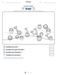 Aperçu de la feuille de travail imprimable Kvasir