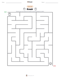 Kvasir afdrukbare werkblad voorbeeld