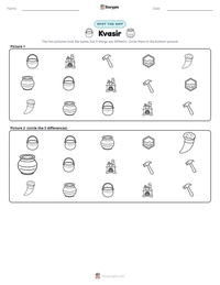 Kvasir printable worksheet preview