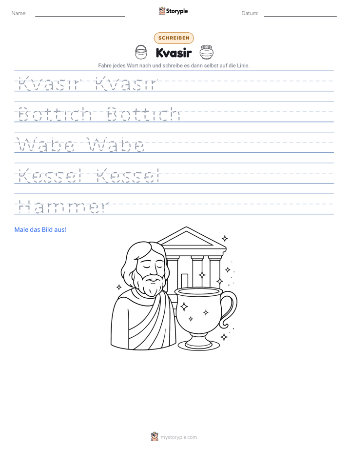 Schreibübung