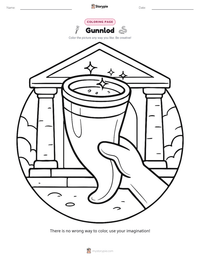 Gunnlod printable worksheet preview