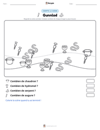 Aperçu de la feuille de travail imprimable Gunnlod
