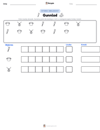 Podgląd drukowalnego arkusza ćwiczeń Gunnlod