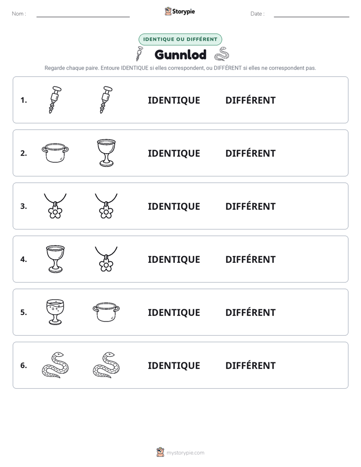 Identique ou Différent