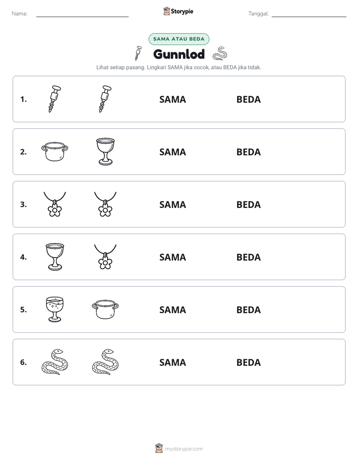 Sama atau Berbeda