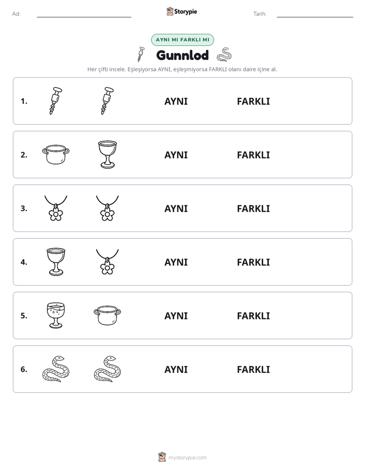 Aynı mı Farklı mı