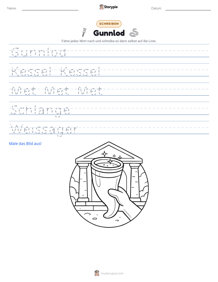 Schreibübung