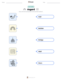 Asgard printable worksheet preview