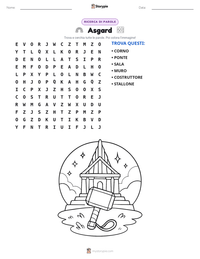 Anteprima della scheda stampabile di Asgard