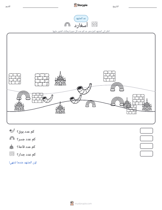 مشهد العد
