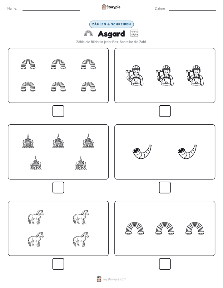 Zählen & Schreiben