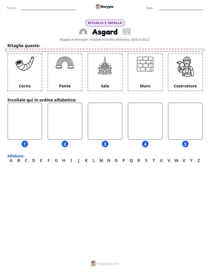 Taglia & Incolla Alfabeto
