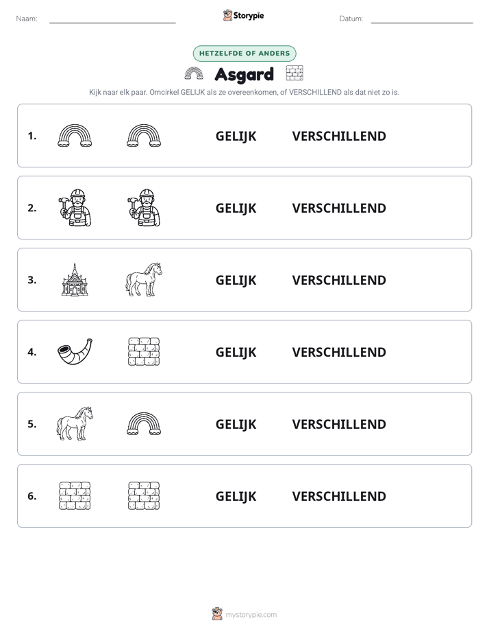 Zelfde of Verschillend