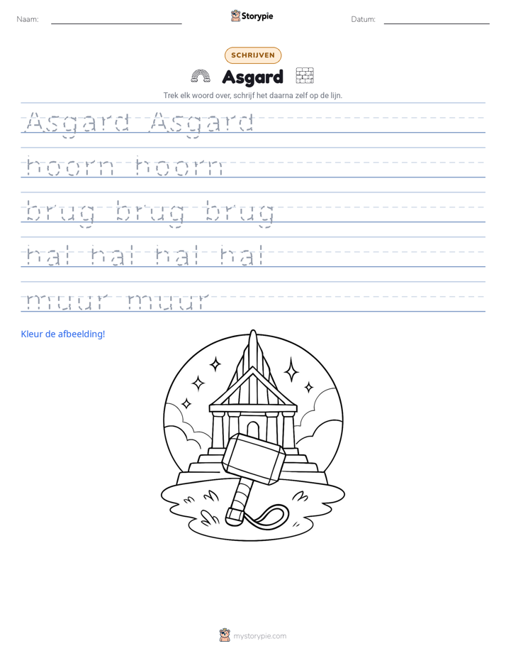 Schrijf Oefening