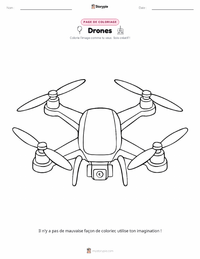 Page de coloriage Drones pour les enfants